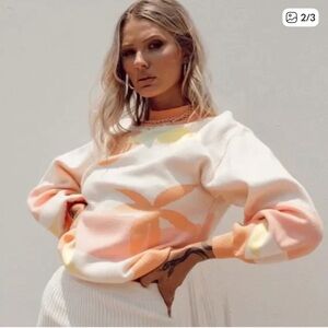 NWT Princess Polly Tropical/Sunset Sweater